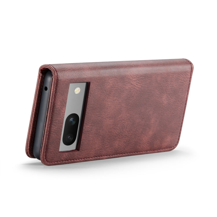 For Google Pixel 8a DG.MING Crazy Horse Texture Detachable Magnetic Leather Phone Case