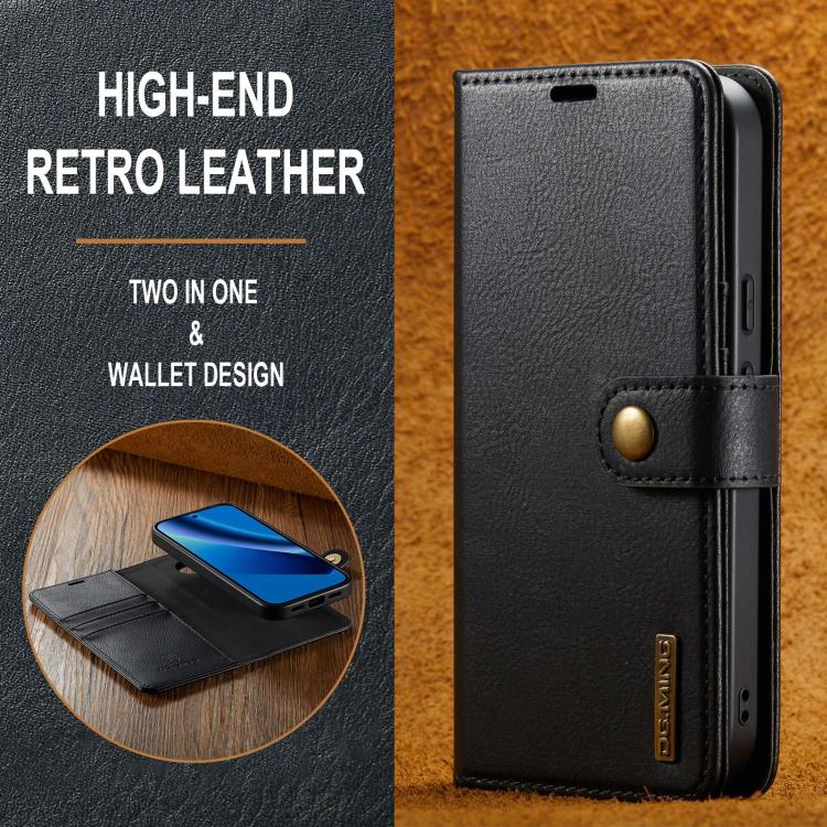 For Google Pixel 10a DG.MING Crazy Horse Texture Detachable Magnetic Leather Phone Case