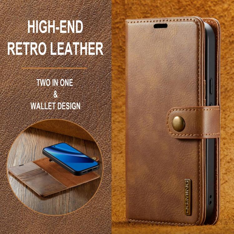 For Google Pixel 10a DG.MING Crazy Horse Texture Detachable Magnetic Leather Phone Case