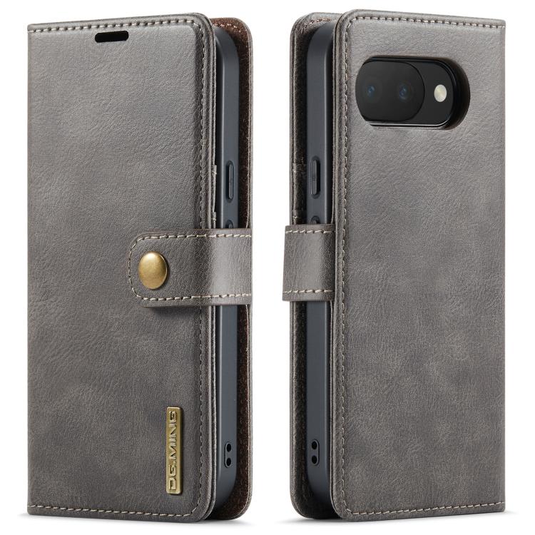 For Google Pixel 10a DG.MING Crazy Horse Texture Detachable Magnetic Leather Phone Case