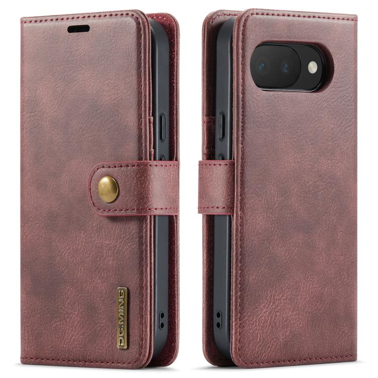 For Google Pixel 10a DG.MING Crazy Horse Texture Detachable Magnetic Leather Phone Case