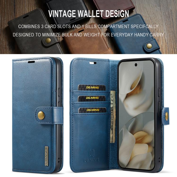 For Google Pixel 10 / 10 Pro DG.MING Crazy Horse Texture Detachable Magnetic Leather Phone Case