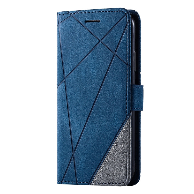 For iPhone X / XS Skin Feel Splicing Horizontal Flip Leather Case with Holder & Card Slots & Wallet & Photo Frame