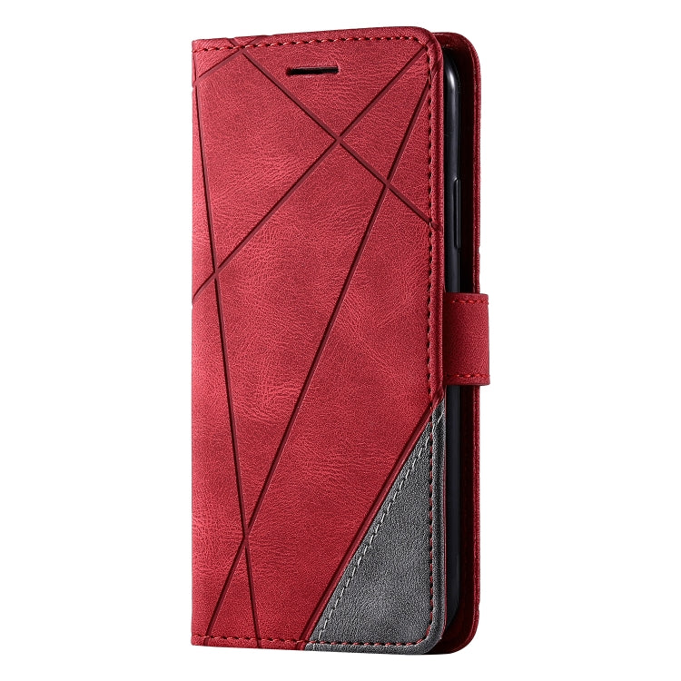 For iPhone X / XS Skin Feel Splicing Horizontal Flip Leather Case with Holder & Card Slots & Wallet & Photo Frame