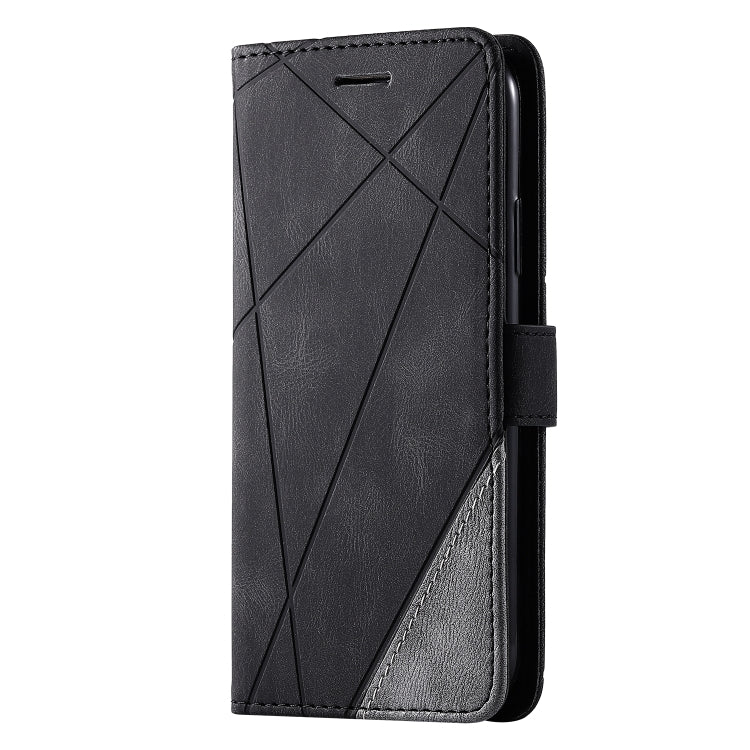 For iPhone X / XS Skin Feel Splicing Horizontal Flip Leather Case with Holder & Card Slots & Wallet & Photo Frame