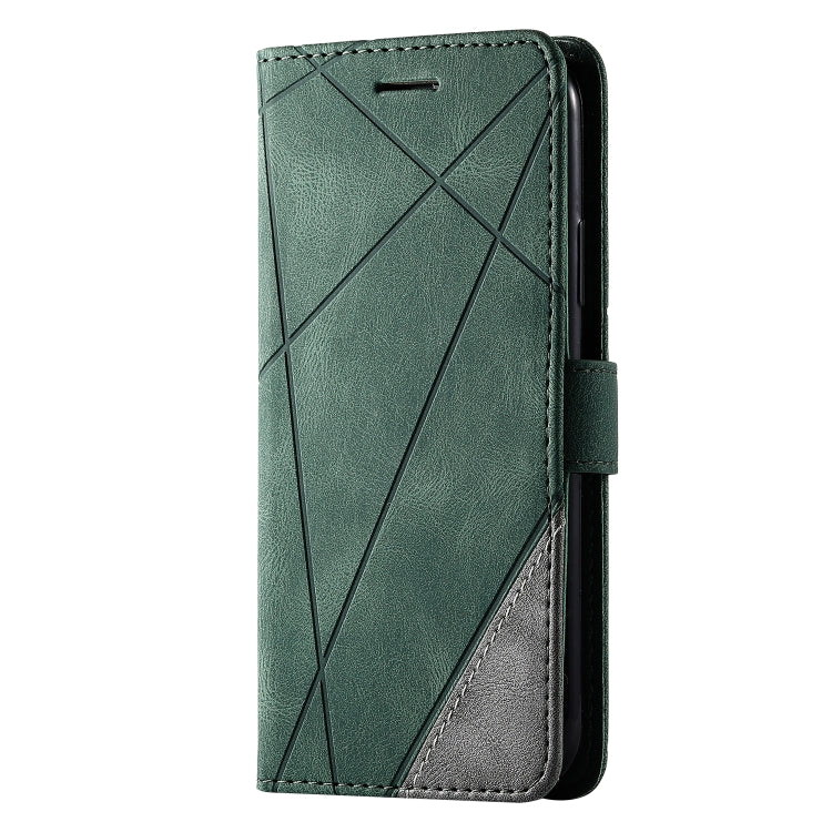 For iPhone X / XS Skin Feel Splicing Horizontal Flip Leather Case with Holder & Card Slots & Wallet & Photo Frame