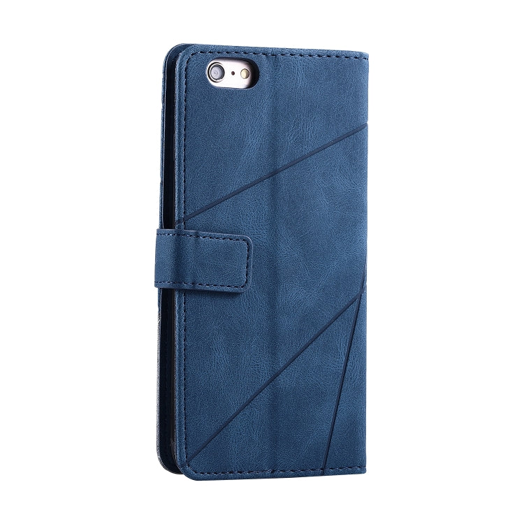 For iPhone 6 Plus Skin Feel Splicing Horizontal Flip Leather Case with Holder & Card Slots & Wallet & Photo Frame