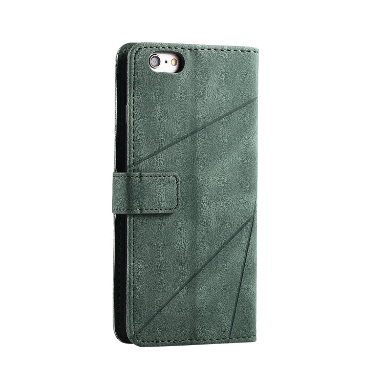 For iPhone 6 Plus Skin Feel Splicing Horizontal Flip Leather Case with Holder & Card Slots & Wallet & Photo Frame