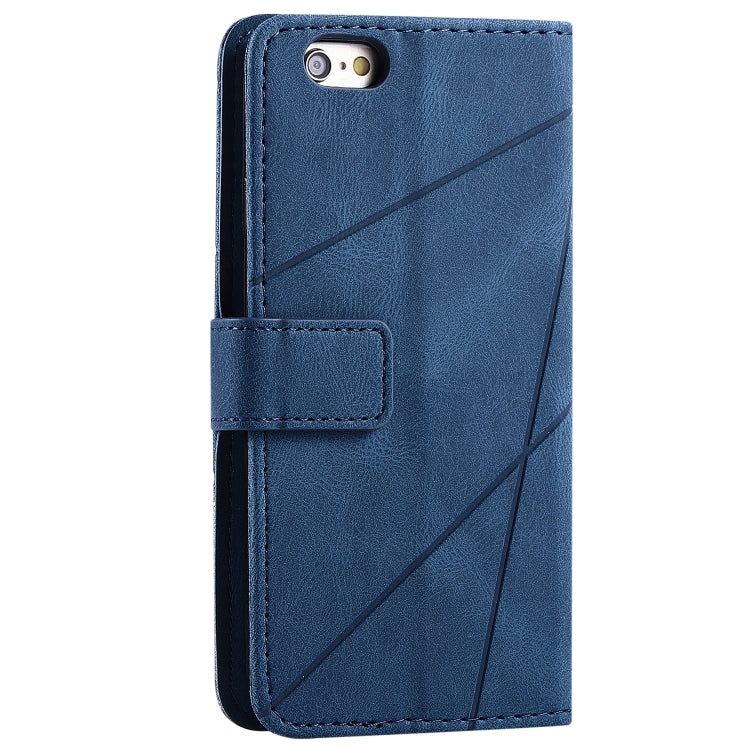 For iPhone 6 Skin Feel Splicing Horizontal Flip Leather Case with Holder & Card Slots & Wallet & Photo Frame