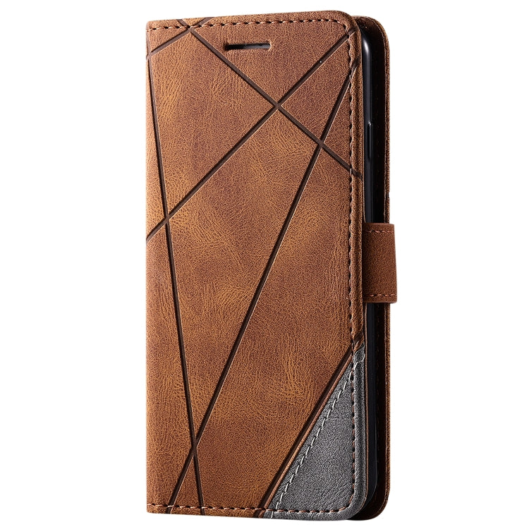 For iPhone 6 Skin Feel Splicing Horizontal Flip Leather Case with Holder & Card Slots & Wallet & Photo Frame