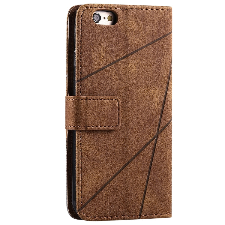 For iPhone 6 Skin Feel Splicing Horizontal Flip Leather Case with Holder & Card Slots & Wallet & Photo Frame