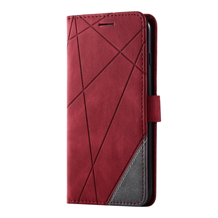 For iPhone 7 Plus Skin Feel Splicing Horizontal Flip Leather Case with Holder & Card Slots & Wallet & Photo Frame