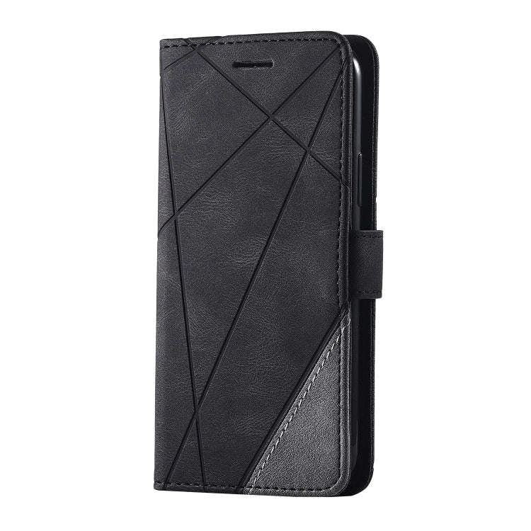 For iPhone 11 Skin Feel Splicing Horizontal Flip Leather Case with Holder & Card Slots & Wallet & Photo Frame