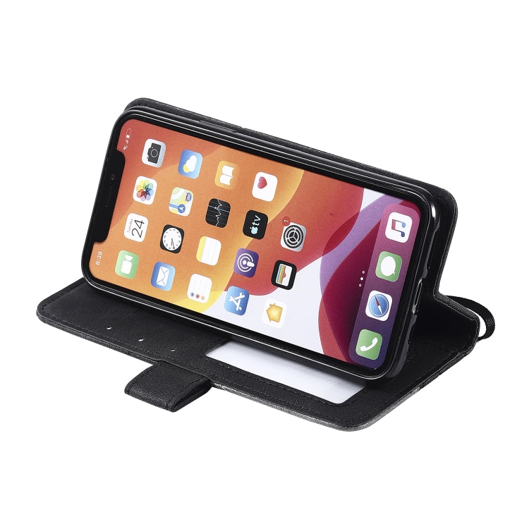 For iPhone 11 Skin Feel Splicing Horizontal Flip Leather Case with Holder & Card Slots & Wallet & Photo Frame