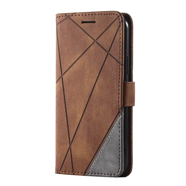 For iPhone 11 Skin Feel Splicing Horizontal Flip Leather Case with Holder & Card Slots & Wallet & Photo Frame