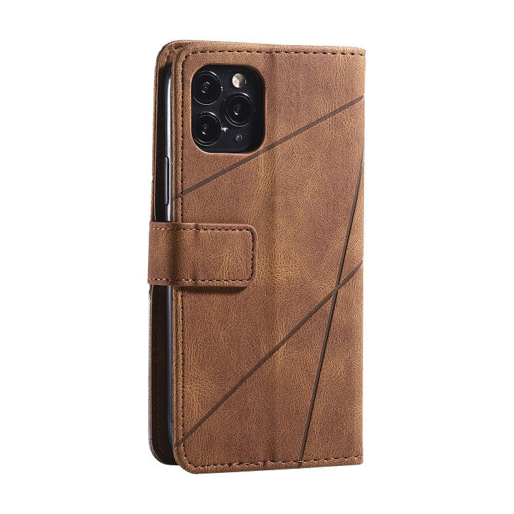 For iPhone 11 Skin Feel Splicing Horizontal Flip Leather Case with Holder & Card Slots & Wallet & Photo Frame