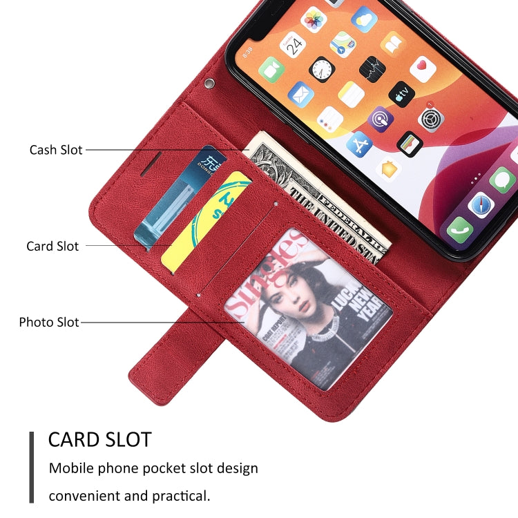 For iPhone 11 Pro Skin Feel Splicing Horizontal Flip Leather Case with Holder & Card Slots & Wallet & Photo Frame