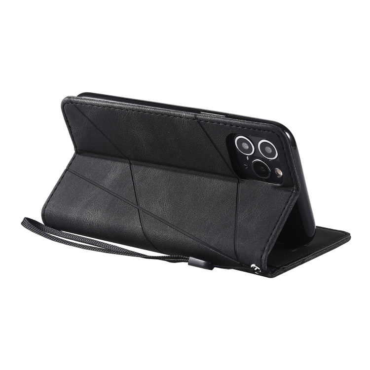 For iPhone 11 Pro Skin Feel Splicing Horizontal Flip Leather Case with Holder & Card Slots & Wallet & Photo Frame