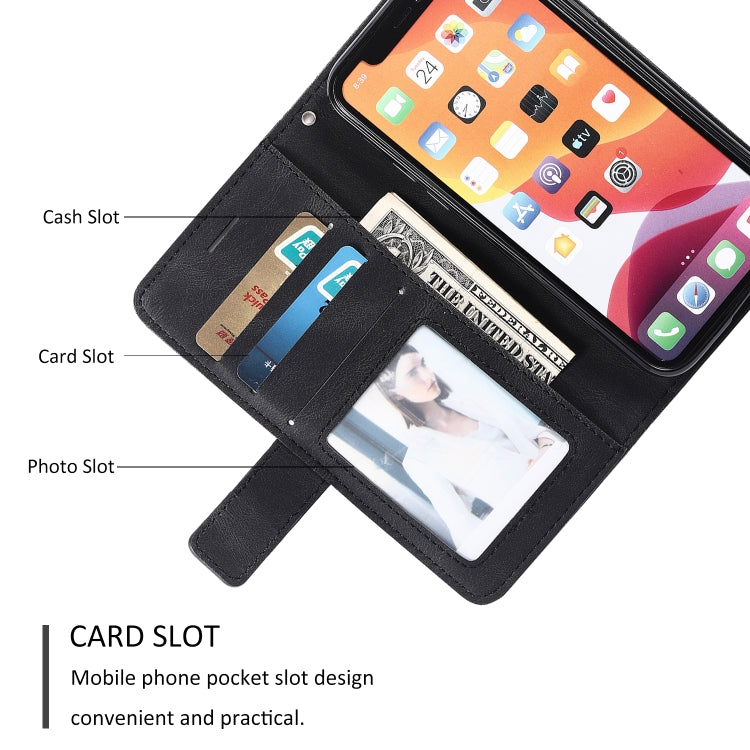 For iPhone 11 Pro Skin Feel Splicing Horizontal Flip Leather Case with Holder & Card Slots & Wallet & Photo Frame