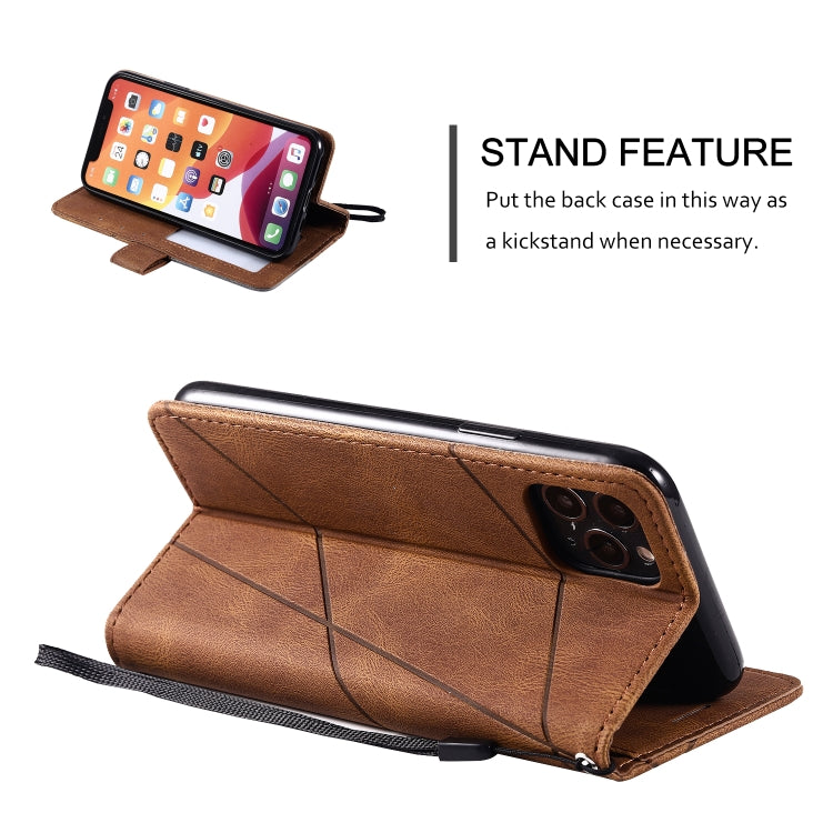 For iPhone 11 Pro Skin Feel Splicing Horizontal Flip Leather Case with Holder & Card Slots & Wallet & Photo Frame