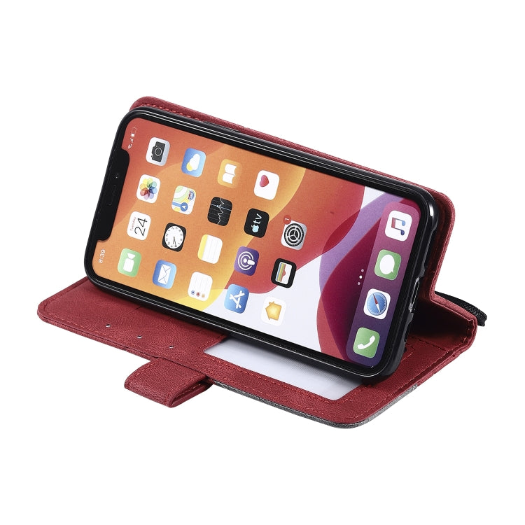For iPhone 11 Pro Max Skin Feel Splicing Horizontal Flip Leather Case with Holder & Card Slots & Wallet & Photo Frame