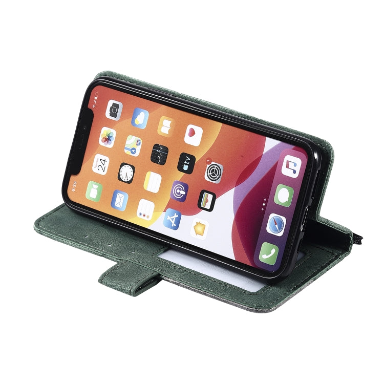 For iPhone 11 Pro Max Skin Feel Splicing Horizontal Flip Leather Case with Holder & Card Slots & Wallet & Photo Frame