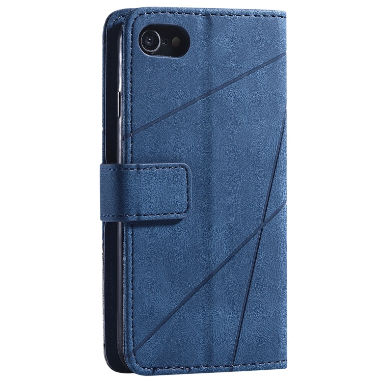For iPhone SE 2022 / SE 2020 / 8 / 7 Skin Feel Splicing Horizontal Flip Leather Case with Holder & Card Slots & Wallet & Photo Frame