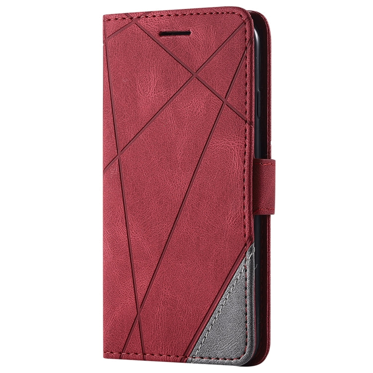 For iPhone SE 2022 / SE 2020 / 8 / 7 Skin Feel Splicing Horizontal Flip Leather Case with Holder & Card Slots & Wallet & Photo Frame