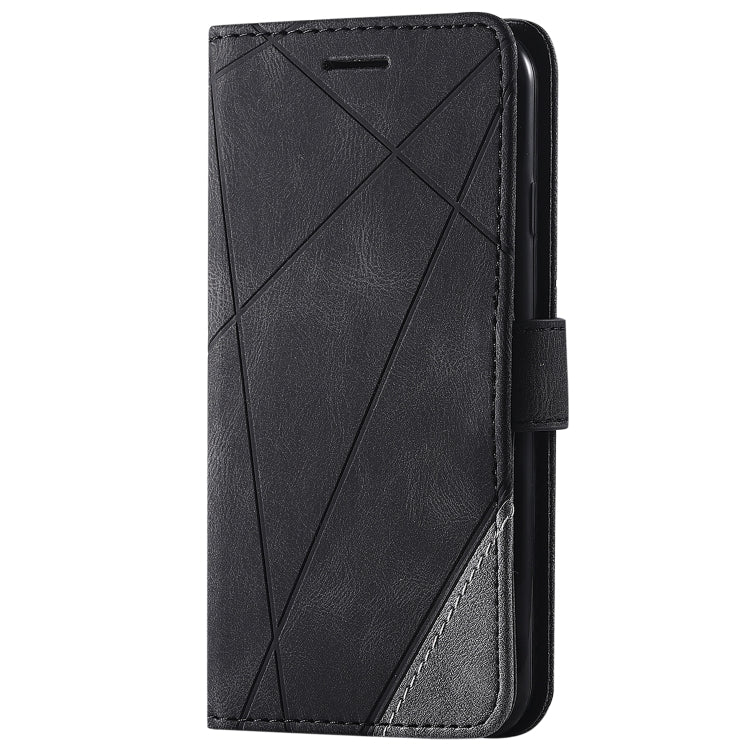 For iPhone SE 2022 / SE 2020 / 8 / 7 Skin Feel Splicing Horizontal Flip Leather Case with Holder & Card Slots & Wallet & Photo Frame