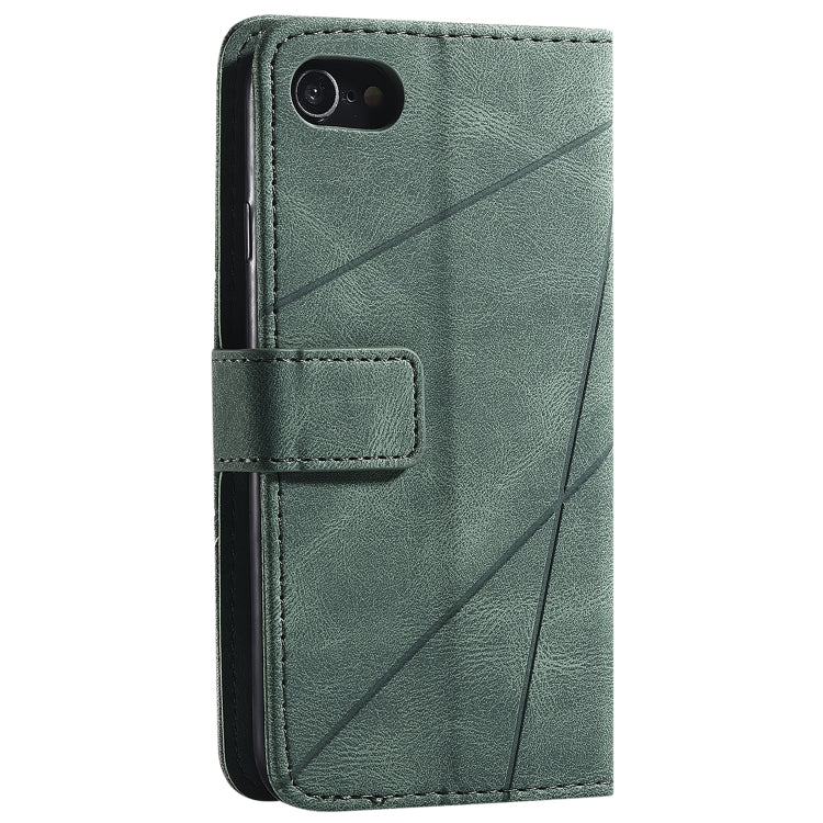 For iPhone SE 2022 / SE 2020 / 8 / 7 Skin Feel Splicing Horizontal Flip Leather Case with Holder & Card Slots & Wallet & Photo Frame