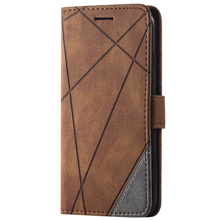 For iPhone SE 2022 / SE 2020 / 8 / 7 Skin Feel Splicing Horizontal Flip Leather Case with Holder & Card Slots & Wallet & Photo Frame
