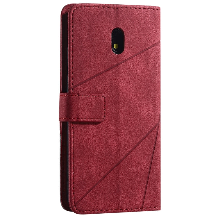 For Xiaomi Redmi 8A Skin Feel Splicing Horizontal Flip Leather Case with Holder & Card Slots & Wallet & Photo Frame