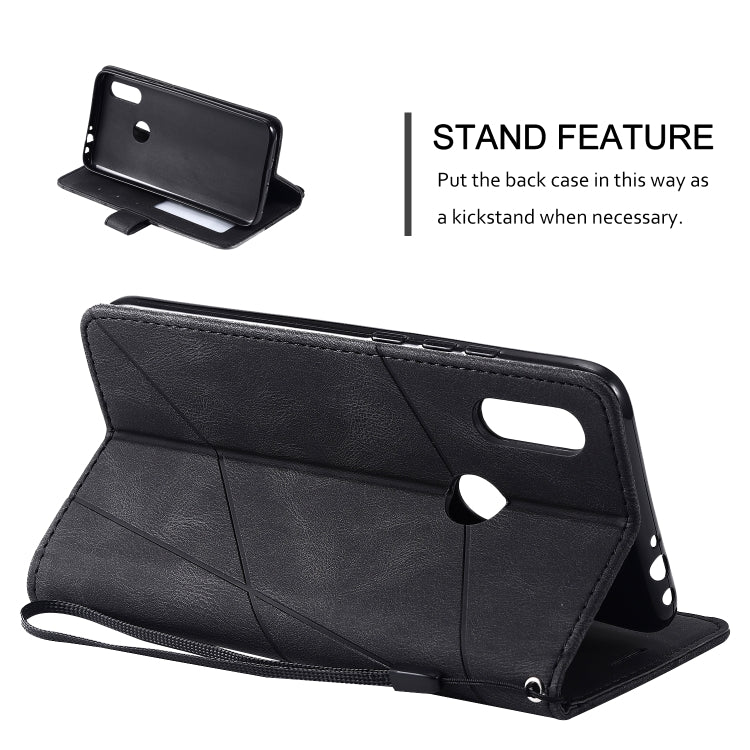 For Xiaomi Redmi 7 Skin Feel Splicing Horizontal Flip Leather Case with Holder & Card Slots & Wallet & Photo Frame