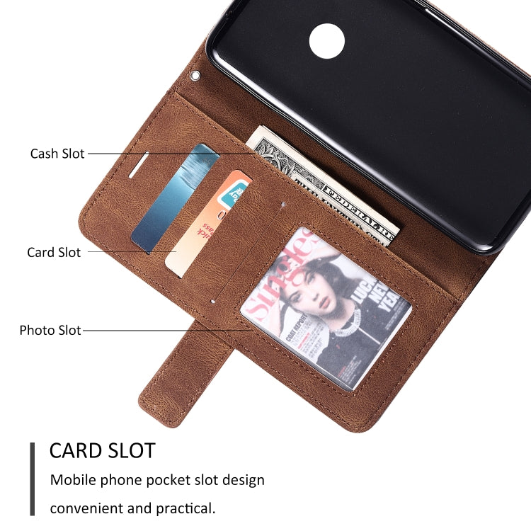 For Xiaomi Redmi 7 Skin Feel Splicing Horizontal Flip Leather Case with Holder & Card Slots & Wallet & Photo Frame