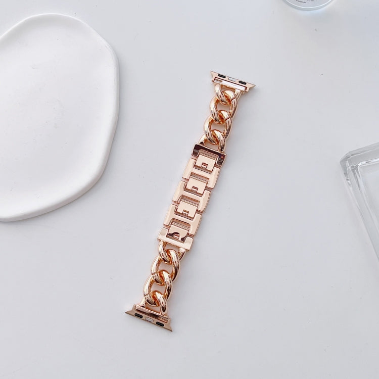 Big Denim Chain Metal Watch Band For Apple Watch Series 10 46mm