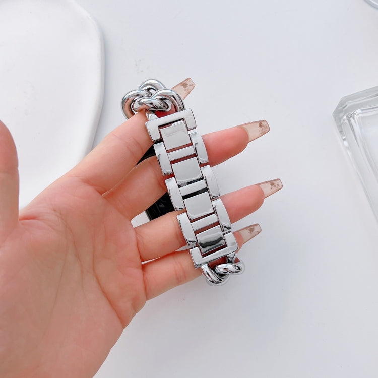 Big Denim Chain Metal Watch Band For Apple Watch Series 10 46mm