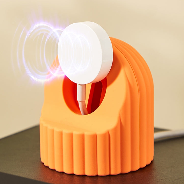 For Apple Watch Wave Pattern Silicone Watch Charging Stand