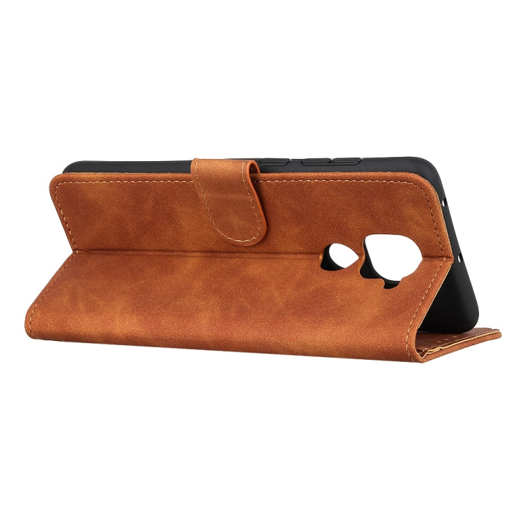 For Xiaomi Redmi Note 9 KHAZNEH Retro Texture PU + TPU Horizontal Flip Leather Case with Holder & Card Slots & Wallet