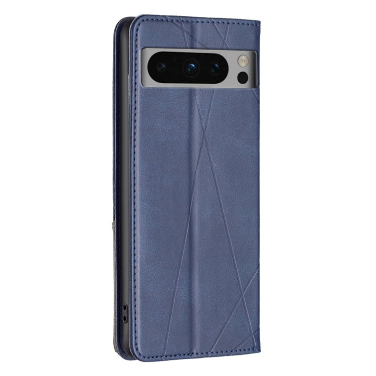 For Google Pixel 8 Pro Rhombus Texture Magnetic Leather Phone Case