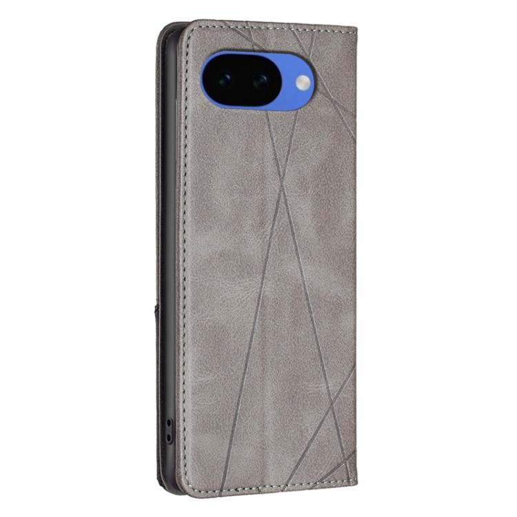 For Google Pixel 10a Rhombus Texture Magnetic Leather Phone Case
