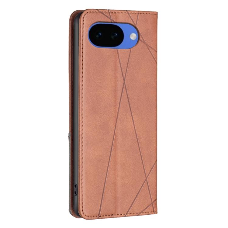 For Google Pixel 10a Rhombus Texture Magnetic Leather Phone Case