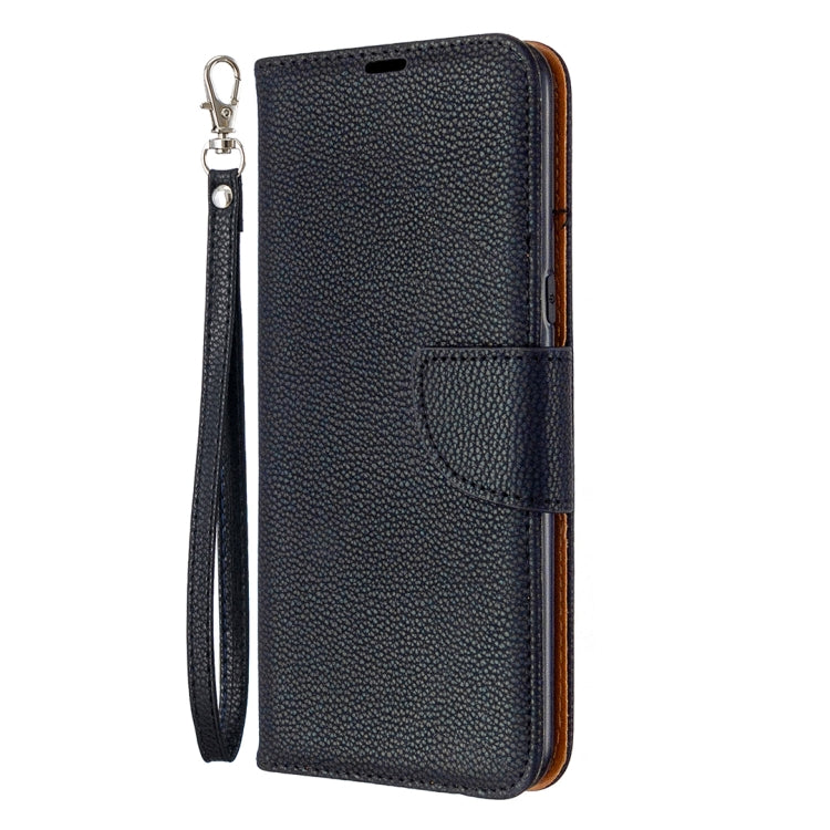 For LG K61 Litchi Texture Pure Color Horizontal Flip Leather Case with Holder & Card Slots & Wallet & Lanyard