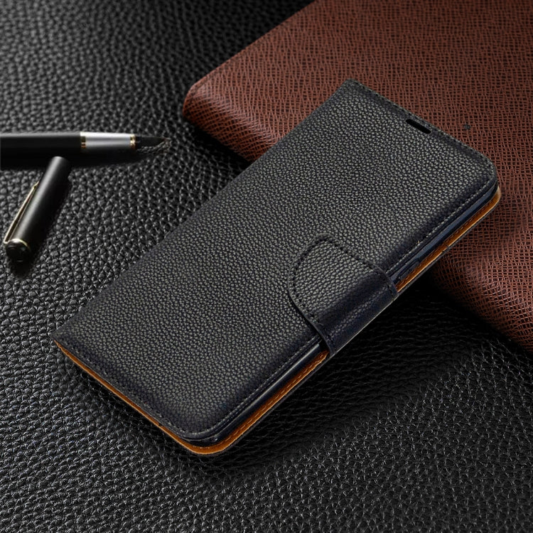 For LG K61 Litchi Texture Pure Color Horizontal Flip Leather Case with Holder & Card Slots & Wallet & Lanyard