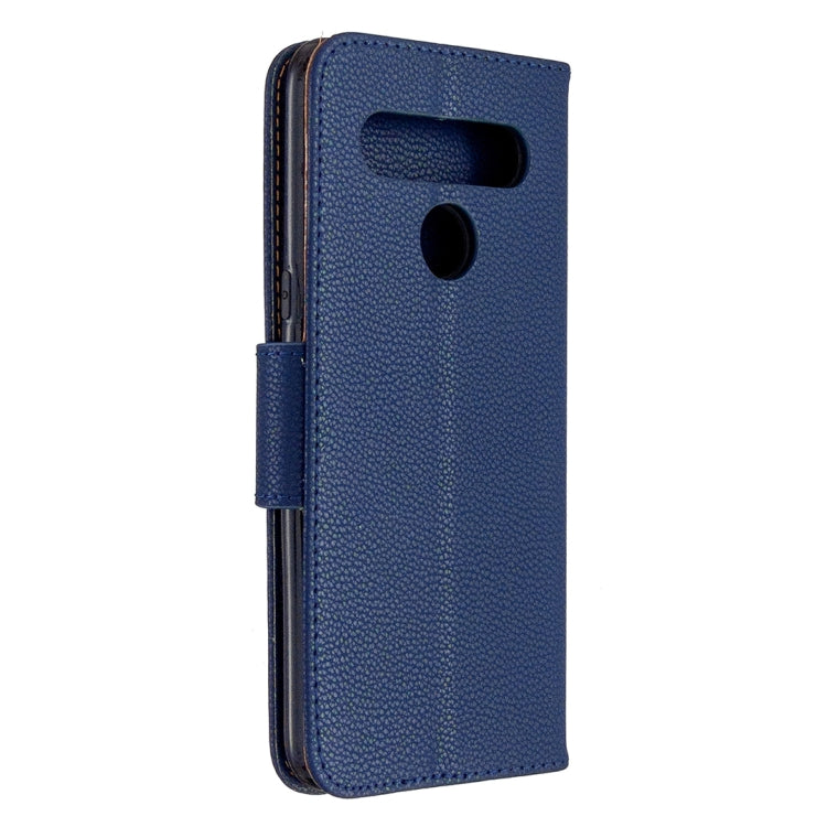 For LG K61 Litchi Texture Pure Color Horizontal Flip Leather Case with Holder & Card Slots & Wallet & Lanyard