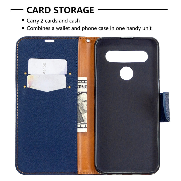 For LG K61 Litchi Texture Pure Color Horizontal Flip Leather Case with Holder & Card Slots & Wallet & Lanyard