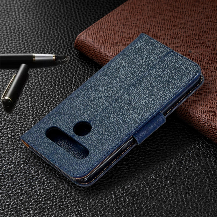 For LG K61 Litchi Texture Pure Color Horizontal Flip Leather Case with Holder & Card Slots & Wallet & Lanyard