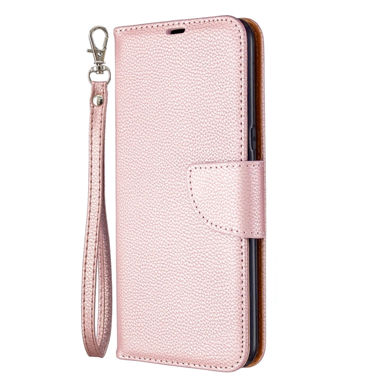 For LG K61 Litchi Texture Pure Color Horizontal Flip Leather Case with Holder & Card Slots & Wallet & Lanyard