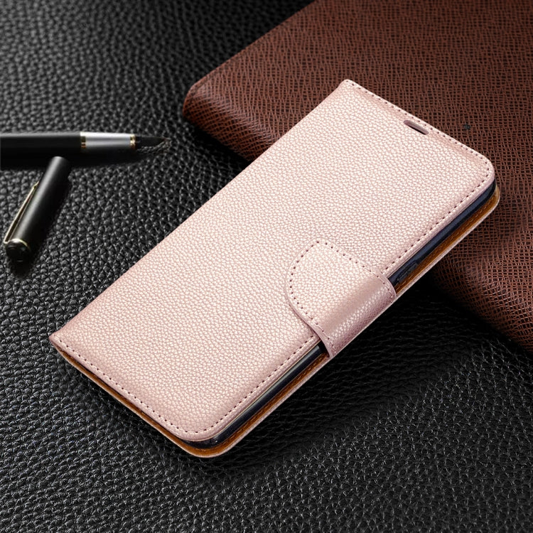 For LG K61 Litchi Texture Pure Color Horizontal Flip Leather Case with Holder & Card Slots & Wallet & Lanyard