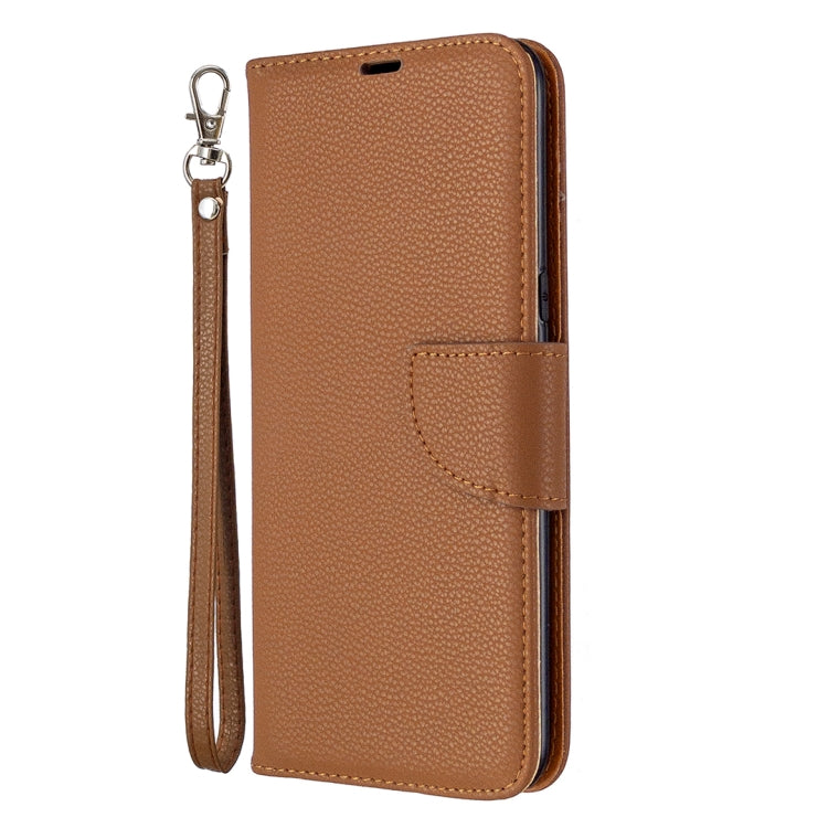 For LG K61 Litchi Texture Pure Color Horizontal Flip Leather Case with Holder & Card Slots & Wallet & Lanyard
