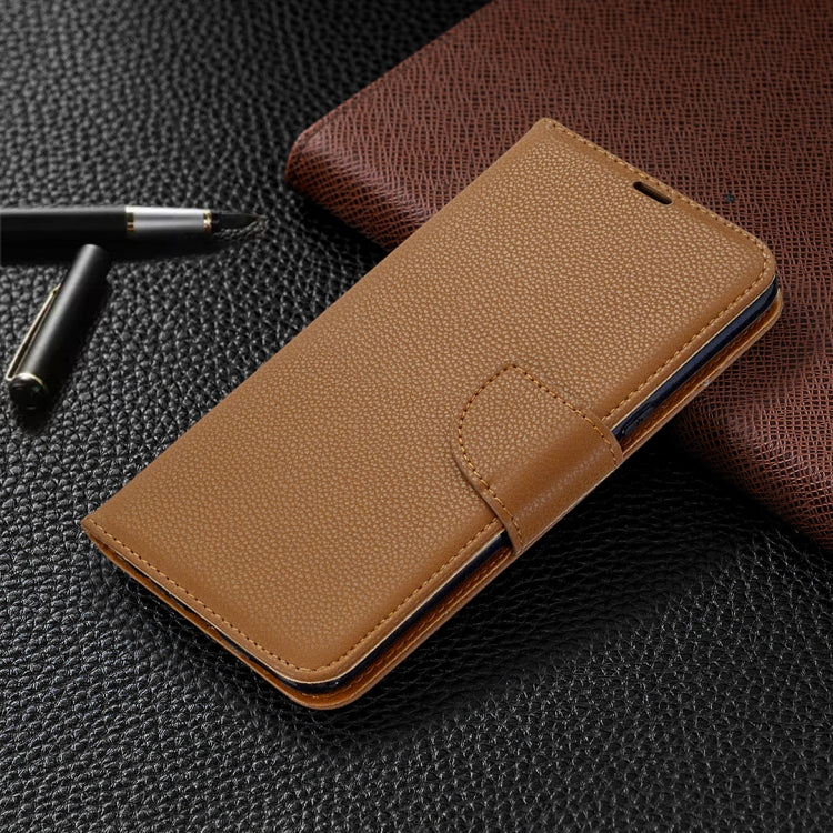 For LG K61 Litchi Texture Pure Color Horizontal Flip Leather Case with Holder & Card Slots & Wallet & Lanyard